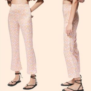 Zara Floral Flare Pants